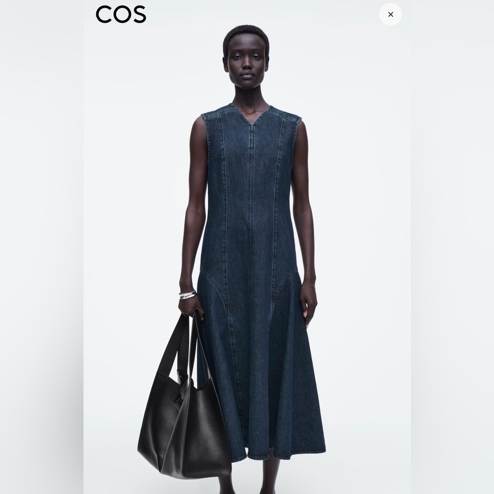 COS Indigo Denim Maxi dress size 6